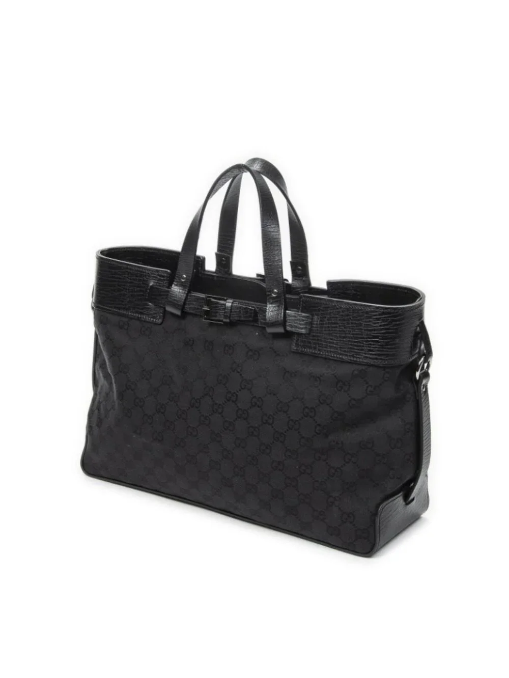 Gucci Eclipse Tote Black GG Canvas